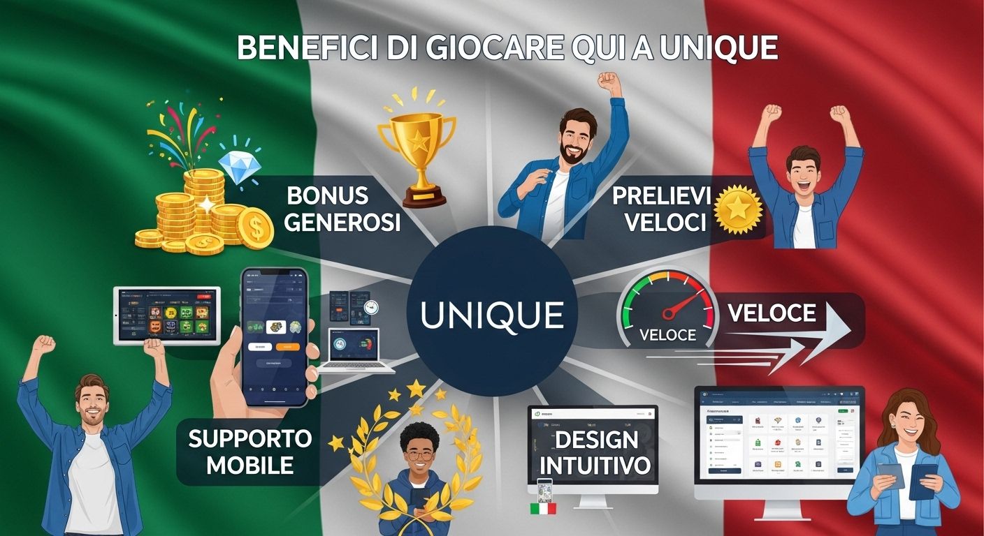 Vantaggi di giocare qui unique casino online