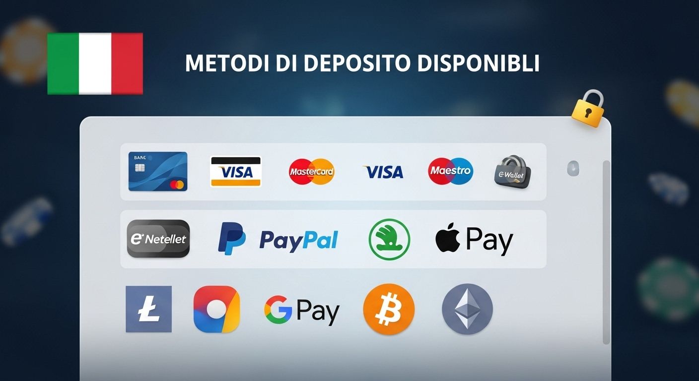 Metodi di deposito disponibili deposit guide